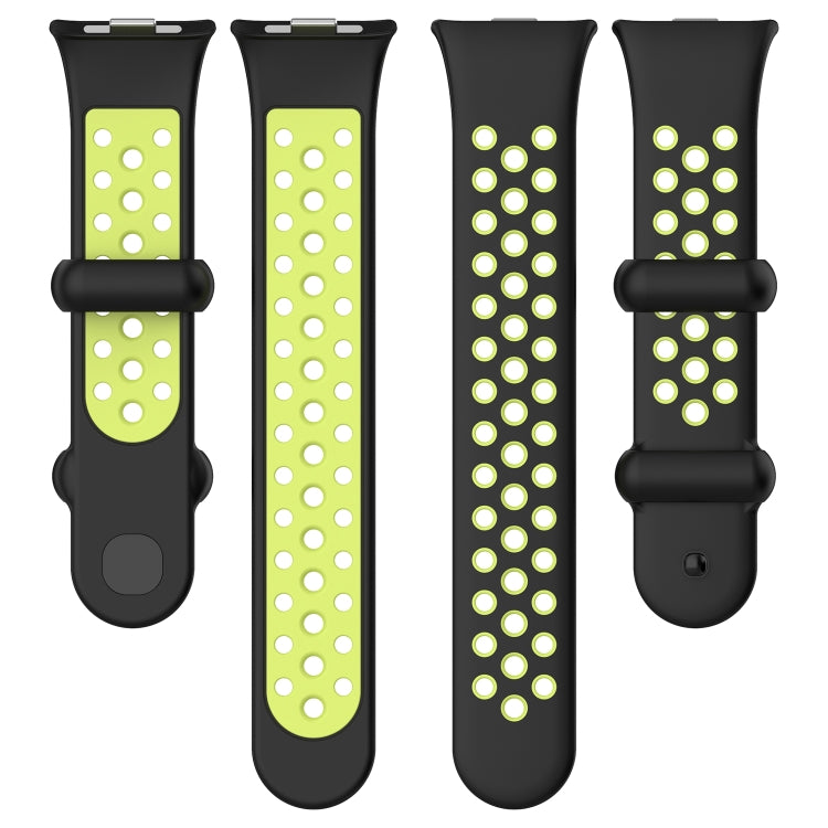 For Redmi Watch 4 Two Color Silicone Sports Watch Band(Grey White) - Watch Bands by PMC TechLife | Online Shopping South Africa | PMC TechLife
