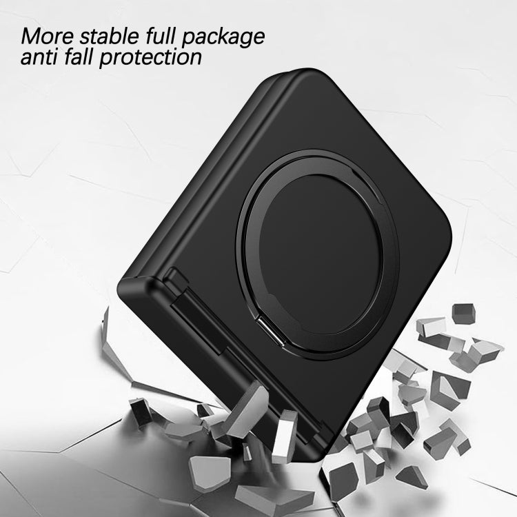 For Samsung Galaxy Z Flip5 5G 360 Degree Stand MagSafe Magnetic All-inclusive Phone Case(Black) - free shipping - PMC TechLife - Order now!