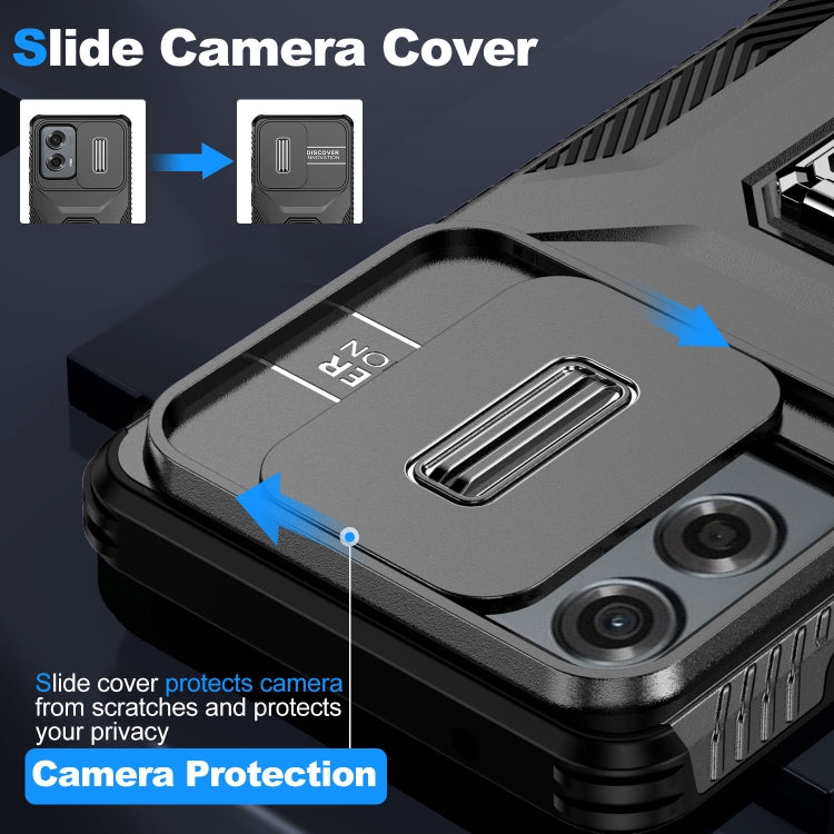 For Motorola Moto G Stylus 2024 Sliding Camshield Holder Phone Case(Black) - Motorola Cases by PMC Jewellery | Online Shopping South Africa | PMC Jewellery | Buy Now Pay Later Mobicred