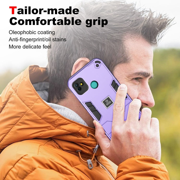 For Tecno Pop 5P 2 in 1 Shockproof Phone Case(Purple) - free shipping - PMC TechLife - Order now!