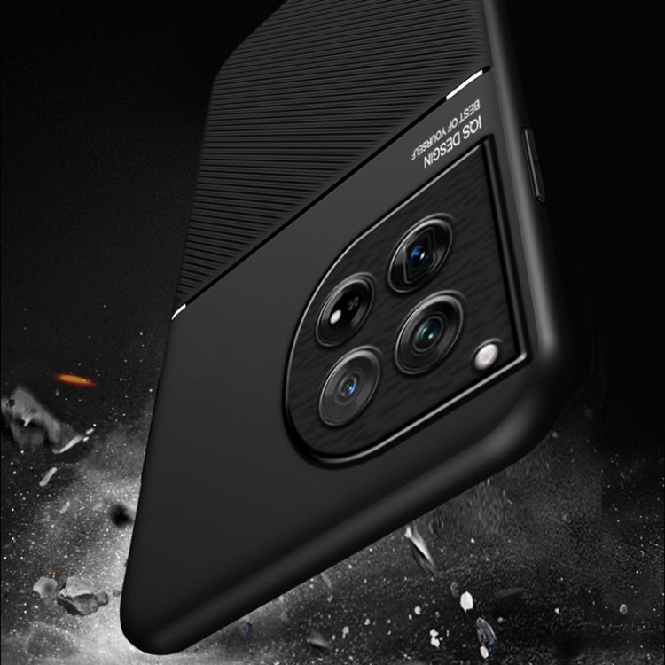 For OnePlus 12 Classic Tilt Strip Grain Magnetic PC Hybrid TPU Phone Case(Red) - free shipping - PMC TechLife - Order now!