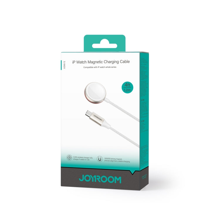 JOYROOM S-IW011 3.5W Magnetic Wireless Charger For Apple Watch Series, Length: 1.2m(White) - Charger / Holder by JOYROOM | Online Shopping South Africa | PMC TechLife | Buy Now Pay Later Mobicred