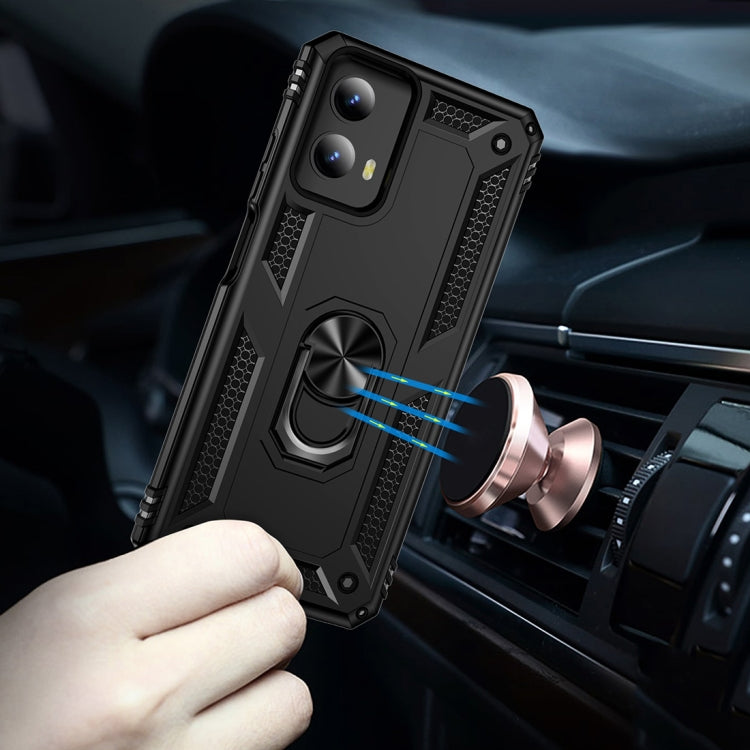 For Motorola Moto G Play 5G 2024 Shockproof TPU + PC Phone Case with Holder(Black) - Motorola Cases by PMC Jewellery | Online Shopping South Africa | PMC Jewellery | Buy Now Pay Later Mobicred