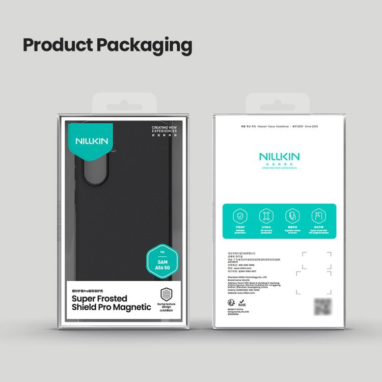 For Samsung Galaxy A56 5G NILLKIN Frosted Shield Pro Magnetic Phone Case(Black) - Galaxy Phone Cases by NILLKIN | Online Shopping South Africa | PMc TechLife | Buy Now Pay Later Mobicred