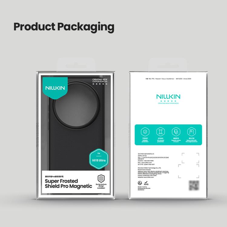 For Xiaomi 15 Ultra NILLKIN Super Frosted Shield Pro MagSafe Magnetic Phone Case(Black) - free shipping - PMc TechLife - Order now!