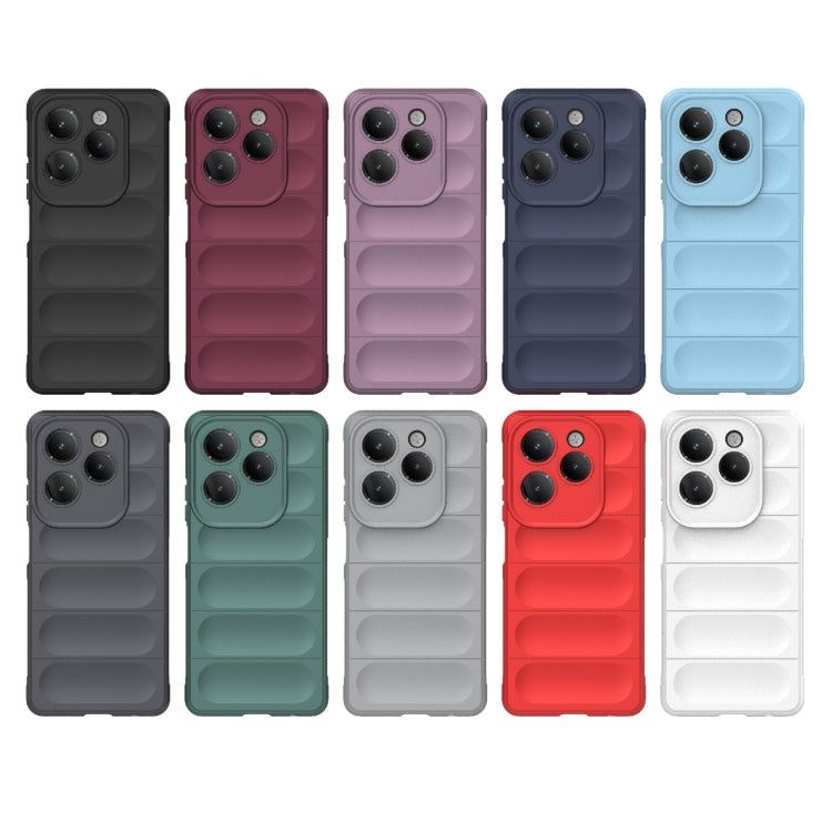 For Infinix Hot 40 Pro / Hot 40 Magic Shield TPU + Flannel Phone Case(Purple) - Infinix Cases by PMC TechLife | Online Shopping South Africa | PMC TechLife | Buy Now Pay Later Mobicred
