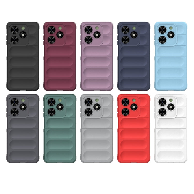 For Tecno Spark Go 2024 / 20C / Pop 8 Magic Shield TPU + Flannel Phone Case(Dark Green) - Tecno Cases by PMC Jewellery | Online Shopping South Africa | PMC Jewellery | Buy Now Pay Later Mobicred