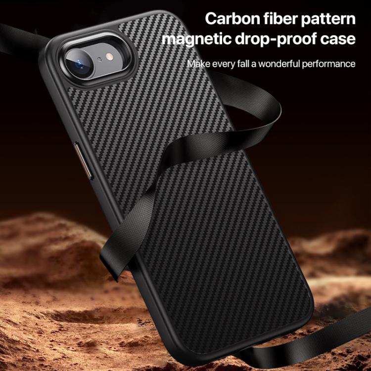 For iPhone 16e Kevlar Fiber Shockproof MagSafe Phone Case(Black) - free shipping - PMC TechLife - Order now!