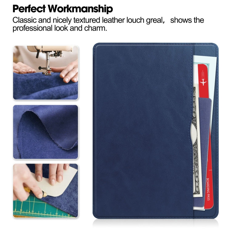 For Lenovo Tab M11/ Xiaoxin Pad 11 2024 Ultimate Pure Color Leather Smart Tablet Case(Dark Blue) - Lenovo by PMC TechLife | Online Shopping South Africa | PMC TechLife | Buy Now Pay Later Mobicred