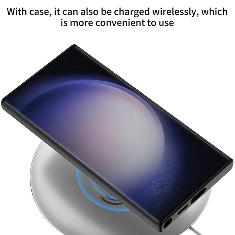 For Samsung Galaxy S24 5G GKK Skin Feel Leather MagSafe Magnetic Phone Case with Holder(Black) - Galaxy S24 5G Cases by GKK | Online Shopping South Africa | PMC TechLife | Buy Now Pay Later Mobicred
