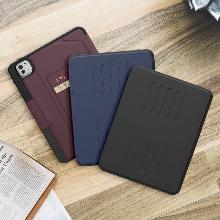 For iPad Pro 11 2024 Notebook Magnetic Leather Tablet Case(Black) - iPad Pro 11 2024 Cases by PMC TechLife | Online Shopping South Africa | PMC TechLife | Buy Now Pay Later Mobicred