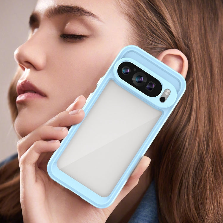 For Google Pixel 9 Colorful Series Acrylic Hybrid TPU Phone Case(Blue) - free shipping - PMC TechLife - Order now!