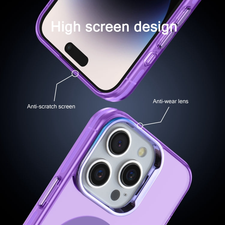 For iPhone 13 Electroplated IMD Magsafe PC Hybrid TPU Phone Case(Purple) - iPhone 13 Cases by PMC TechLife | Online Shopping South Africa | PMC TechLife