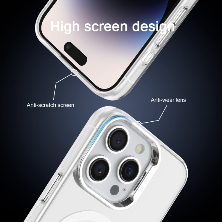 For iPhone 13 Electroplated IMD Magsafe PC Hybrid TPU Phone Case(White) - iPhone 13 Cases by PMC TechLife | Online Shopping South Africa | PMC TechLife | Buy Now Pay Later Mobicred