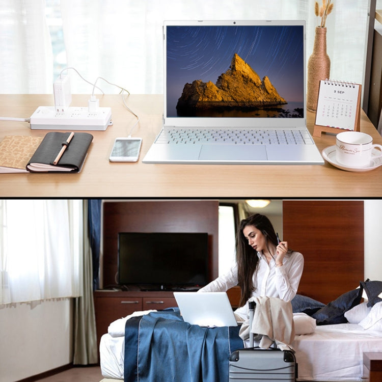 V8 15.6 inch Ultrathin Laptop, 16GB+512GB, Windows 10 Intel Processor N95 Quad Core(Silver) - Others by PMC TechLife | Online Shopping South Africa | PMC TechLife