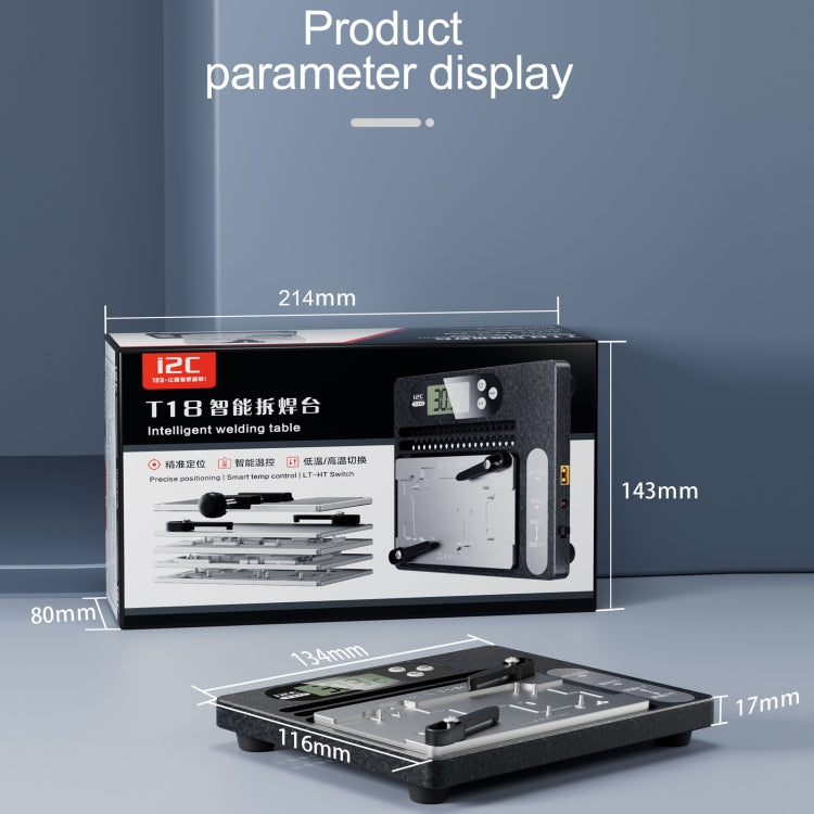 i2C T18 LCD Display PCB Motherboard Layered Desoldering Station For iPhone X-15 Pro Max with Glue Removal Module, US Plug - free shipping - PMC TechLife - Order now!