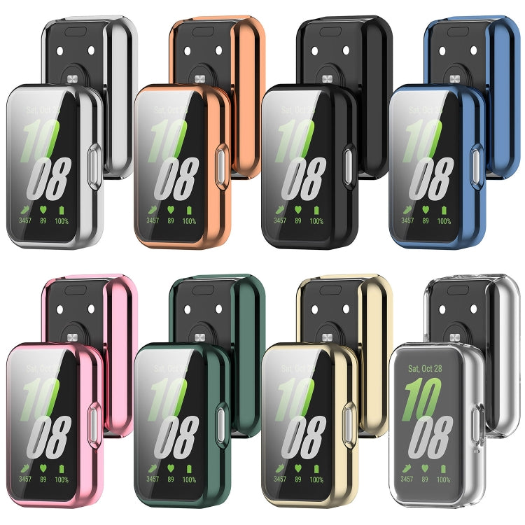 For Samsung Galaxy Fit 3 Full Coverage TPU Electroplated Watch Protective Case(Pink) - Watch Cases by PMC TechLife | Online Shopping South Africa | PMC TechLife