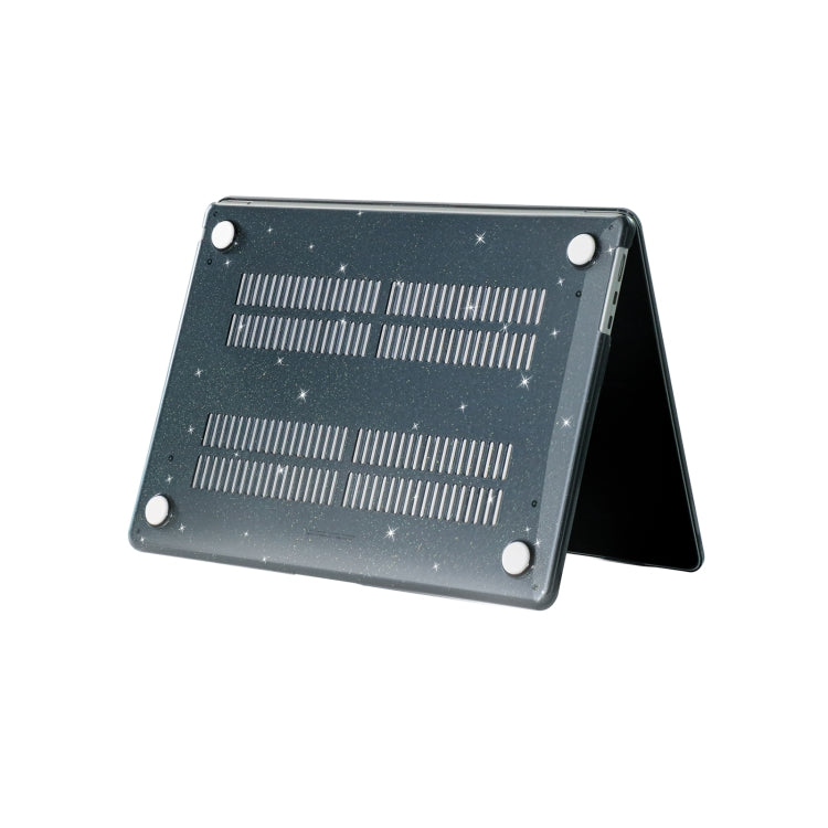 For MacBook Air 15.3 2024 A2941 (M2)/A3114 (M3) Gypsophila Laptop Protective Case(Black) - MacBook Air Cases by PMC TechLife | Online Shopping South Africa | PMC TechLife | Buy Now Pay Later Mobicred