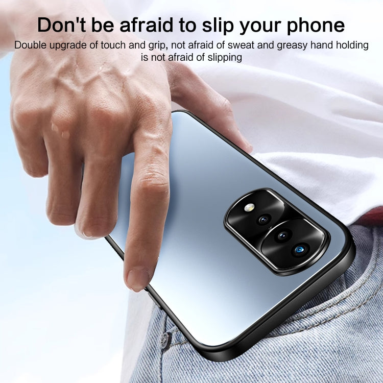 For Honor 70 Pro R-JUST RJ-61 Electroplating Frosted TPU + PC Phone Case(Silver) - Honor Cases by R-JUST | Online Shopping South Africa | PMC TechLife | Buy Now Pay Later Mobicred