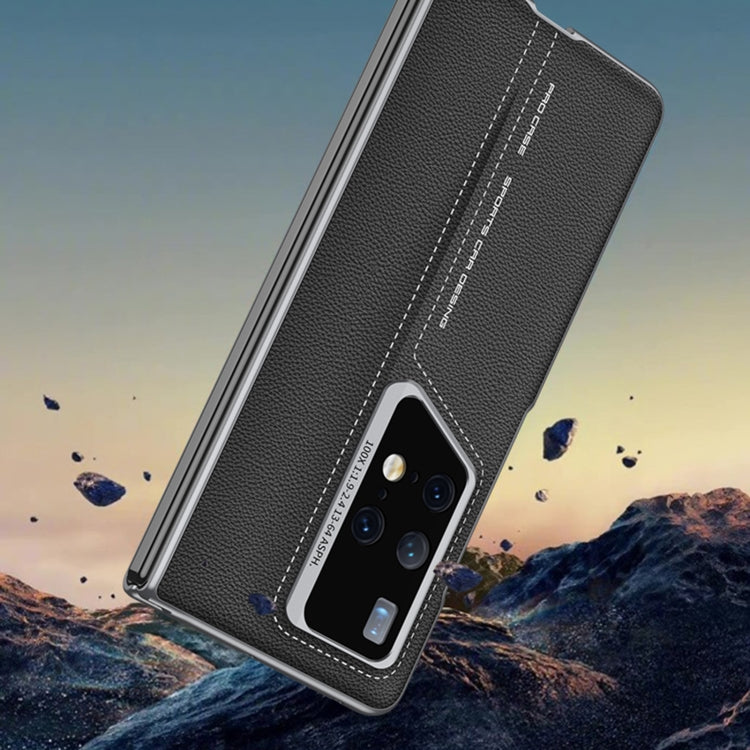 For Huawei MateX2 GKK Integrated Blade Ultra-thin Leather Full Coverage Phone Case(Grey) - free shipping - PMC Jewellery - Order now!