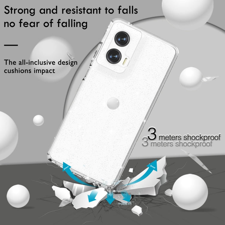 For Motorola Moto G Stylus 5G 2024 Terminator Style Shockproof Phone Case(Glitter White) - Motorola Cases by PMC Jewellery | Online Shopping South Africa | PMC Jewellery | Buy Now Pay Later Mobicred