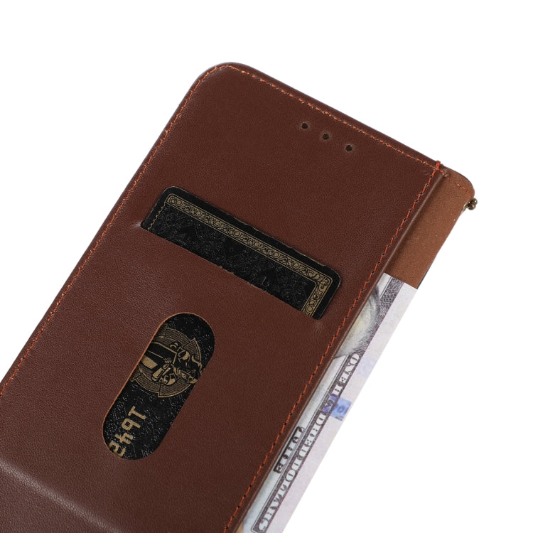 For Google Pixel 10 Pro / 9 Pro KHAZNEH Nappa Top Layer Cowhide Leather Phone Case(Brown) - Google Cases by PMC TechLife | Online Shopping South Africa | PMC TechLife | Buy Now Pay Later Mobicred