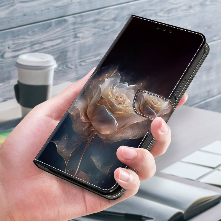 For Google Pixel 9 Crystal Painted Leather Phone case(Peony) - Google Cases by PMC TechLife | Online Shopping South Africa | PMC TechLife | Buy Now Pay Later Mobicred