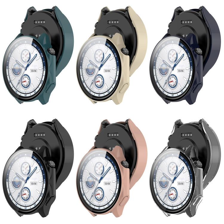 For OnePlus Watch 2 / OPPO Watch X PC + Tempered Film Integrated Watch Protective Case(Black) - Watch Case by PMC TechLife | Online Shopping South Africa | PMC TechLife