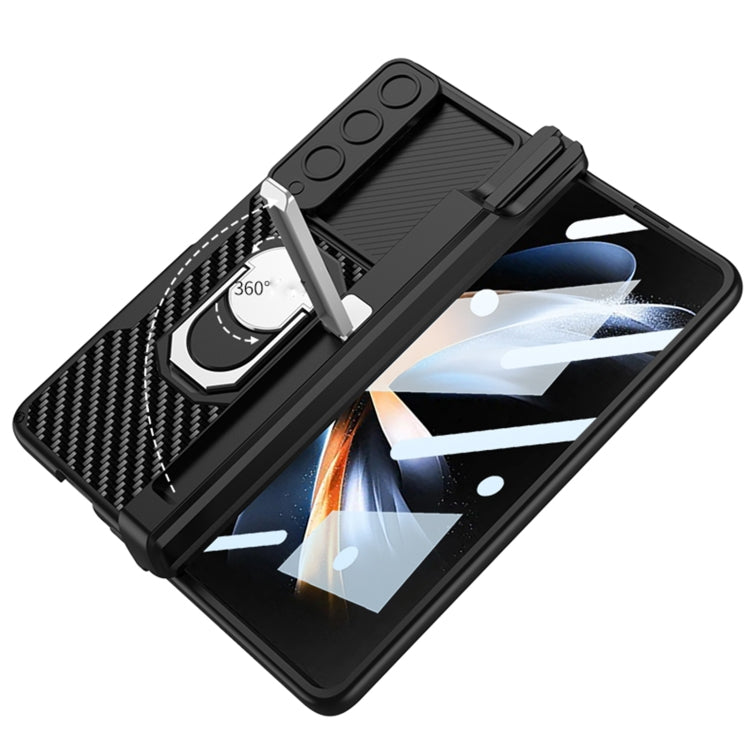 For Samsung Galaxy Z Fold4 GKK Integrated Magnetic Armor Full Coverage Phone Case(Carbon Fibre) - free shipping - PMC Jewellery - Order now!