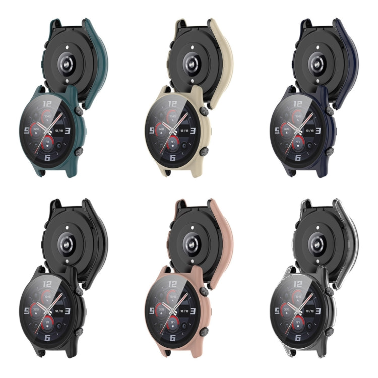 For Honor Watch GS 4 PC + Tempered Film Integrated Watch Protective Case(Ink Blue) - Watch Cases by PMC TechLife | Online Shopping South Africa | PMC TechLife