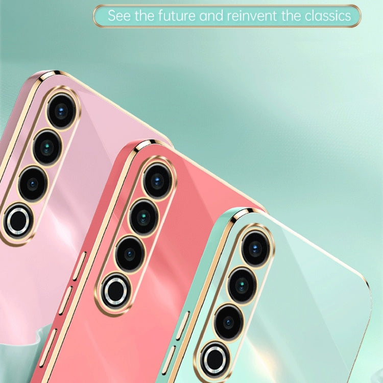 For Meizu 20 Pro 5G XINLI Straight Edge 6D Electroplate TPU Phone Case(White) - More Brand by XINLI | Online Shopping South Africa | PMC Jewellery | Buy Now Pay Later Mobicred