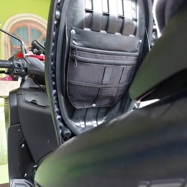 For Yamaha Nmax 155 Motorcycle Seat Storage Bag Tool Bag(Black) - Bags & Luggages by PMC TechLife | Online Shopping South Africa | PMC TechLife | Buy Now Pay Later Mobicred