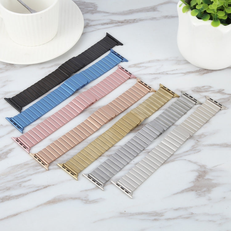 For Apple Watch Series 6 44mm Bamboo Stainless Steel Magnetic Watch Band(Blue) - free shipping - PMC TechLife - Order now!