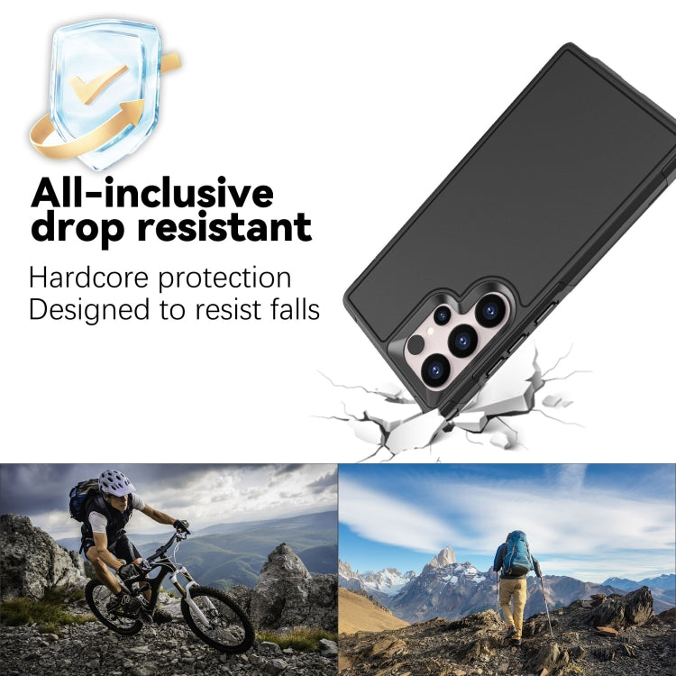 For Samsung Galaxy S23 Ultra 5G RedPepper Armor PC Hybrid TPU Phone Case(Black) - free shipping - PMc TechLife - Order now!