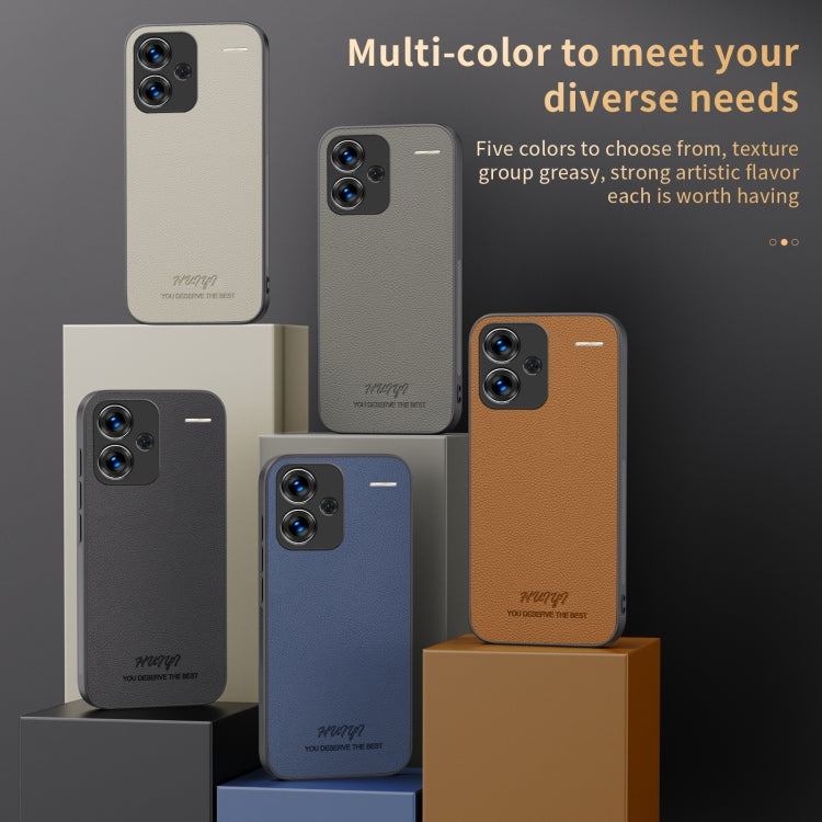 For Xiaomi Redmi Note 13 Pro+ HUIYI Leather Magnetic Phone Case(Blue) - Note 13 Pro+ Cases by PMC TechLife | Online Shopping South Africa | PMC TechLife | Buy Now Pay Later Mobicred