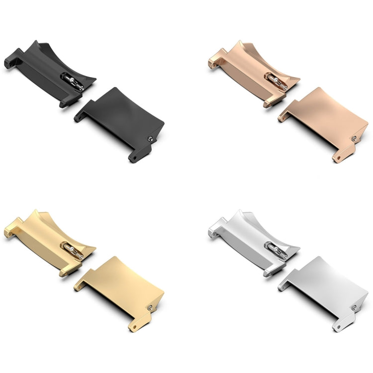 For OPPO Watch X / X2 / OnePlus Watch 2 / 2R 1 Pair 22mm Watch Band Stainless Steel Connector(Rose Gold) - Watch Bands by PMC TechLife | Online Shopping South Africa | PMC TechLife | Buy Now Pay Later Mobicred