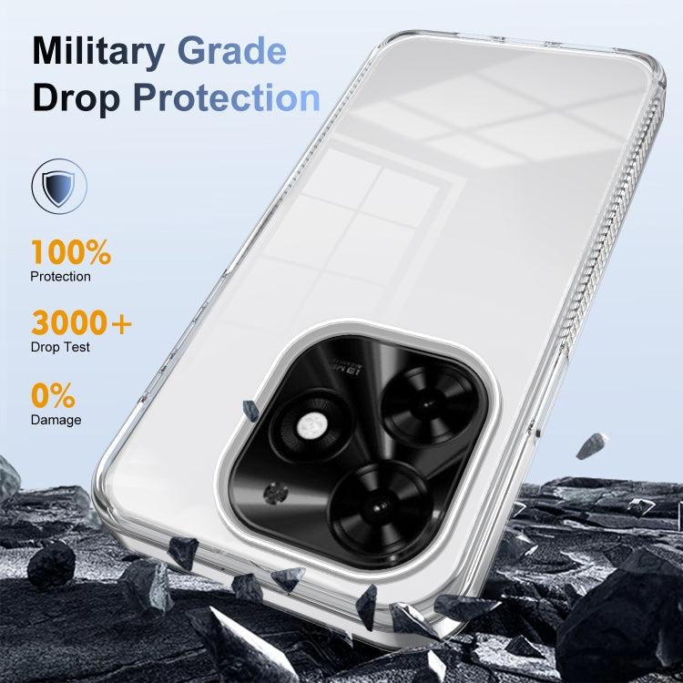 For Tecno Spark Go 2024 / Spark 20 / Pop 8 Anti-slip Clear Acrylic Hybrid TPU Phone Case(Transparent) - Tecno Cases by PMC Jewellery | Online Shopping South Africa | PMC Jewellery | Buy Now Pay Later Mobicred