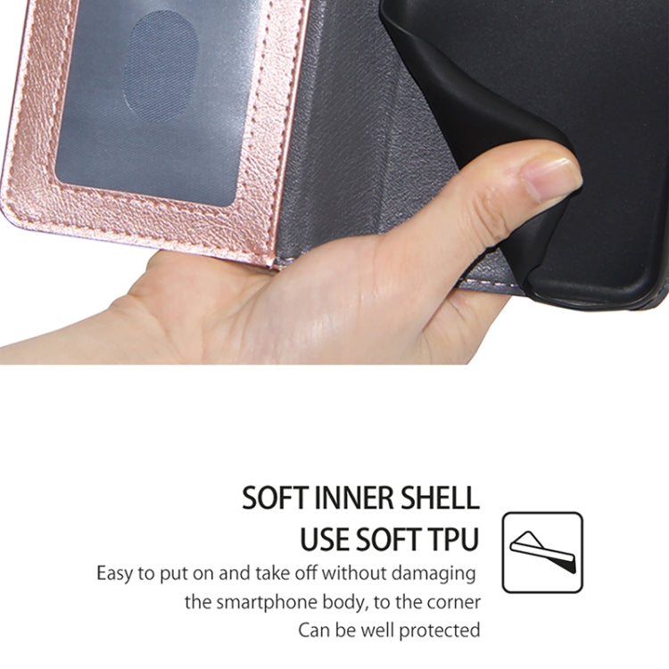 For Motorola Edge 5G 2024 Zipper Bag Leather Phone Case(Rose Gold) - Motorola Cases by PMC Jewellery | Online Shopping South Africa | PMC Jewellery | Buy Now Pay Later Mobicred