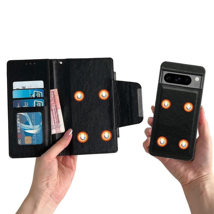 For Google Pixel 9 Pro XL Multifunctional 7-Card Wallet Leather Phone Case(Black) - Google Cases by PMC TechLife | Online Shopping South Africa | PMC TechLife | Buy Now Pay Later Mobicred