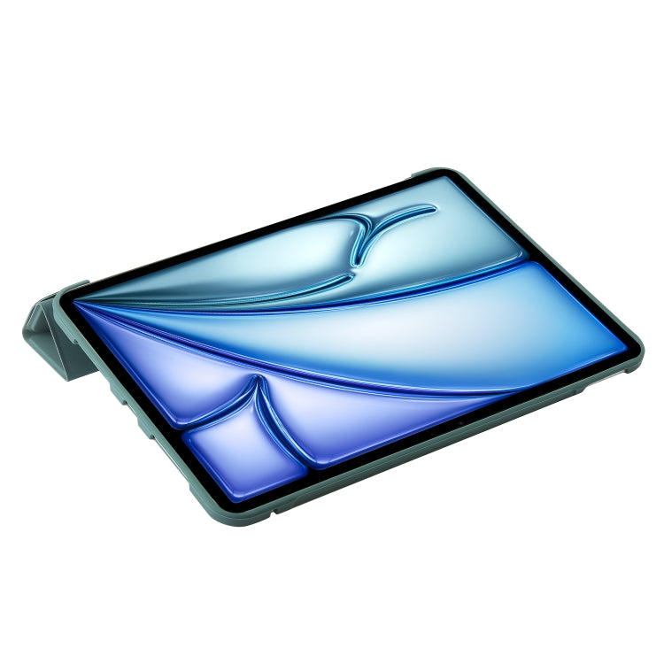 For iPad Air 11 2024 TPU Deformation Flip Leather Tablet Case with Holder(Dark Green) - iPad Air 11 2024 Cases by PMC TechLife | Online Shopping South Africa | PMC TechLife | Buy Now Pay Later Mobicred