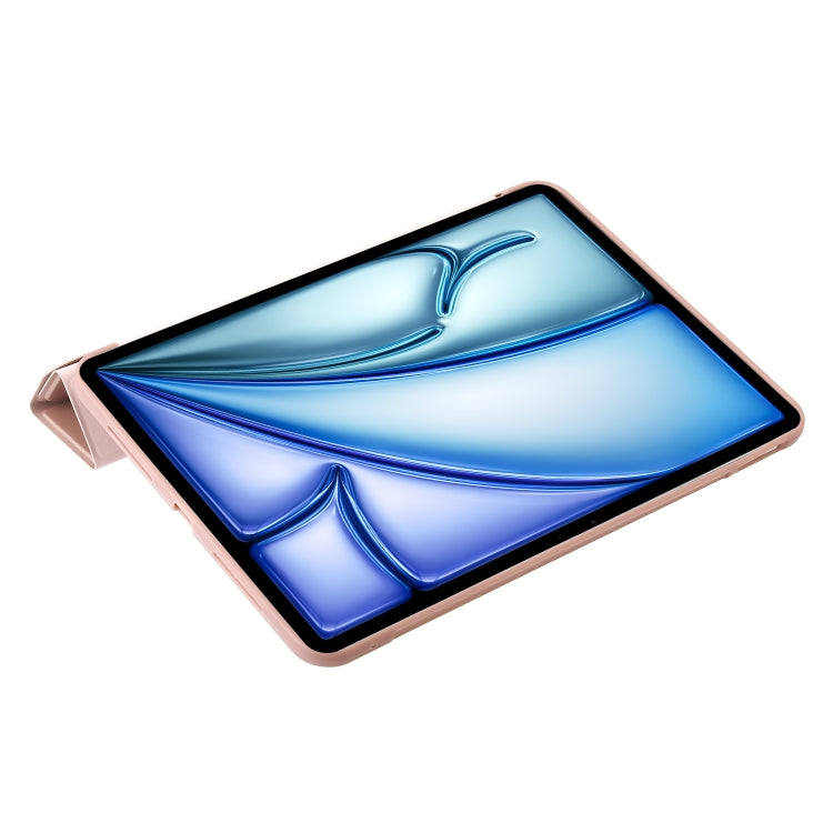 For iPad Air 11 2025 / 2024 TPU Deformation Flip Leather Tablet Case with Holder(Rose Gold) - free shipping - PMC TechLife - Order now!
