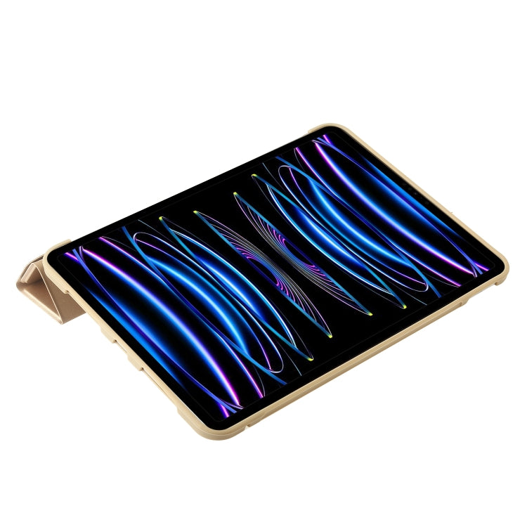 For iPad Pro 13 2024 TPU Deformation Flip Leather Tablet Case with Holder(Gold) - iPad Pro 13 2024 Cases by PMC TechLife | Online Shopping South Africa | PMC TechLife | Buy Now Pay Later Mobicred