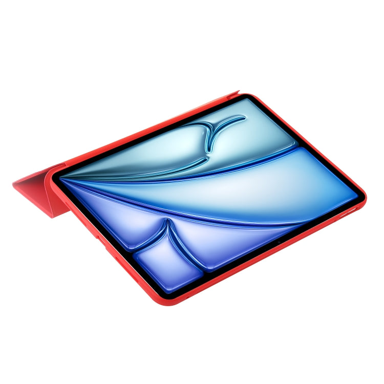 For iPad Air 13 2025 / 2024 Three-fold Holder Flip Tablet Leather Case(Red) - iPad Air 13 2025 / 2024 Cases by PMC TechLife | Online Shopping South Africa | PMC TechLife | Buy Now Pay Later Mobicred