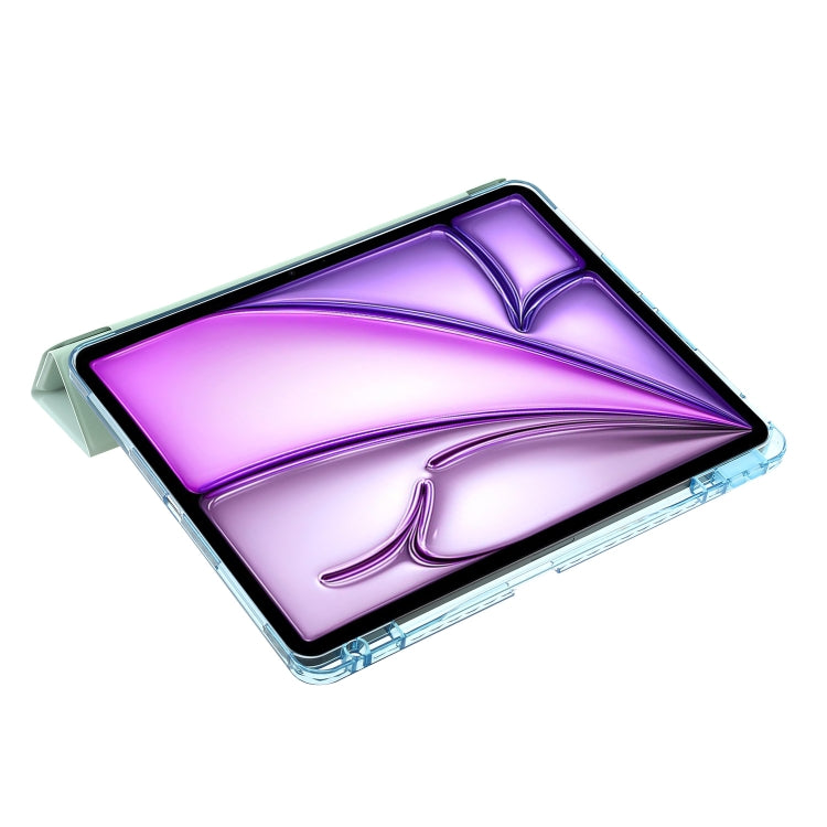 For iPad Air 13 2025 / 2024 Clear Acrylic Deformation Leather Tablet Case(Dark Green) - iPad Air 13 2025 / 2024 Cases by PMC TechLife | Online Shopping South Africa | PMC TechLife | Buy Now Pay Later Mobicred