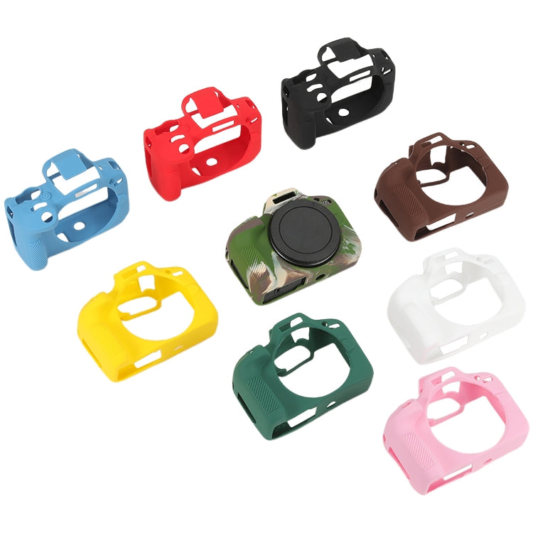 For Canon EOS R100 Glossy Soft Silicone Protective Case(Coffee) - Protective Case by PMC TechLife | Online Shopping South Africa | PMC TechLife | Buy Now Pay Later Mobicred