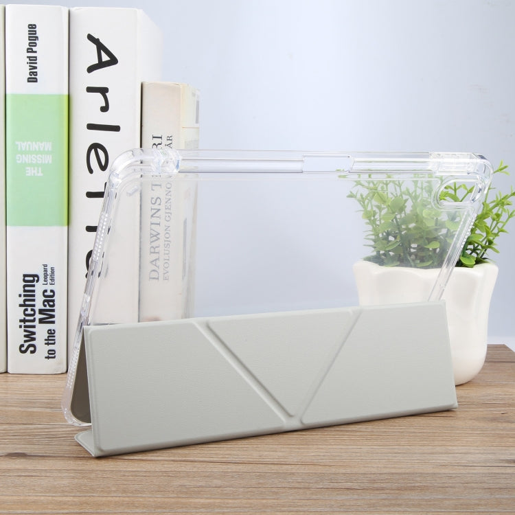 For iPad Air 11 2025 / 2024 / Air 5 / 4 GEBEI Deformation Leather Tablet Case(Grey) - free shipping - PMC TechLife - Order now!