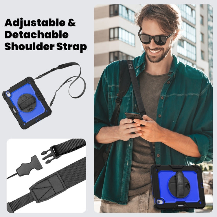 For iPad Air 11 2024 / Air 11 2025 Silicone Hybrid PC Tablet Protective Case(Dark Blue+Black) - iPad Air 11 2025 / 2024 Cases by PMC TechLife | Online Shopping South Africa | PMC TechLife | Buy Now Pay Later Mobicred