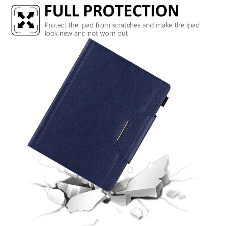 For iPad Pro 13 2024 Solid Color Metal Buckle Leather Smart Tablet Case(Royal Blue) - iPad Pro 13 2024 Cases by PMC TechLife | Online Shopping South Africa | PMC TechLife | Buy Now Pay Later Mobicred