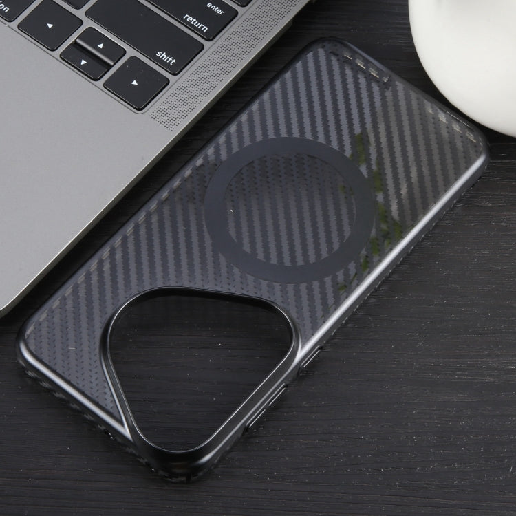 For Huawei Pura 70 Pro /70 Pro+ 6D Plated Carbon Fiber Clear Magsafe PC Phone Case(Starry Black) - free shipping - PMC Jewellery - Order now!