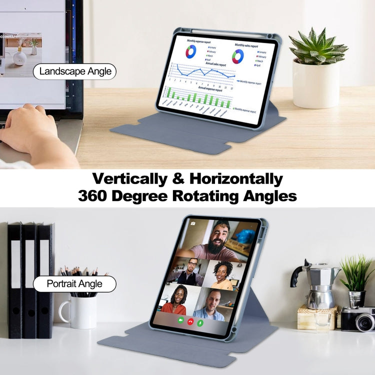 For iPad Air 13 2024 Transparent Rotation Smart Leather Tablet Case(Lavender) - iPad Air 13 2024 Cases by PMC TechLife | Online Shopping South Africa | PMC TechLife | Buy Now Pay Later Mobicred